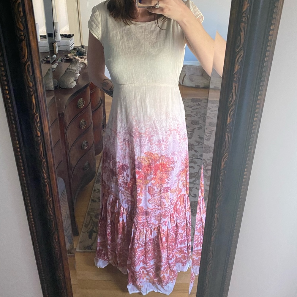 Free People bohemian backless dress